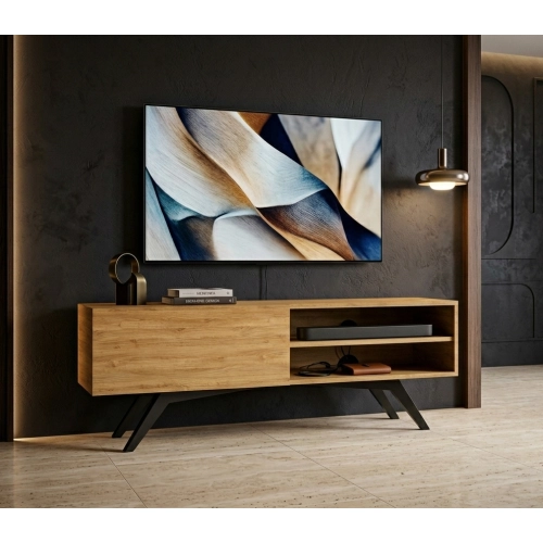 Szafka RTV-13 Drewno Lite Dąb Loft Lakierowany Rozmiary od 60 cm do 200 cm PREMIUM